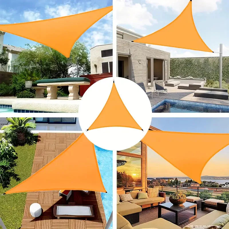 Durable Outdoor Sun Shade Sail for Terrace, Yard, Deck, and Garden - Waterproof and UV Resistant Triangle Canopy