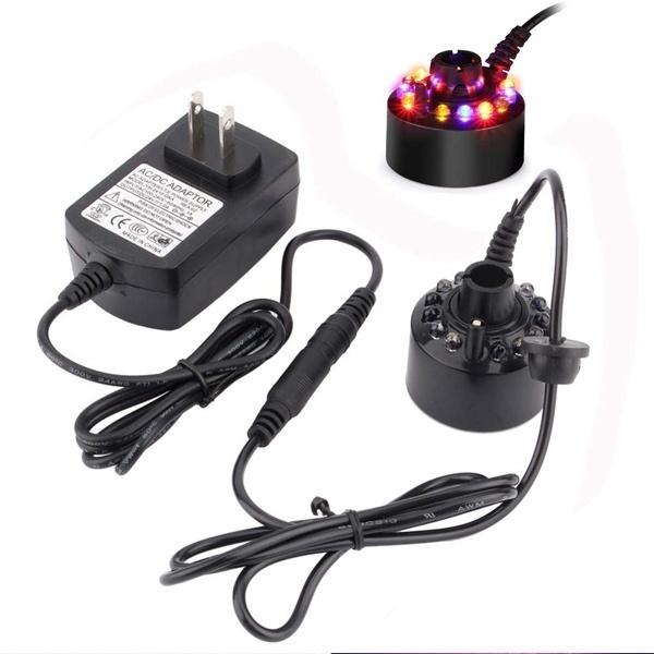 Ultrasonic Humidifier Mist Maker Fogger with 12 LED