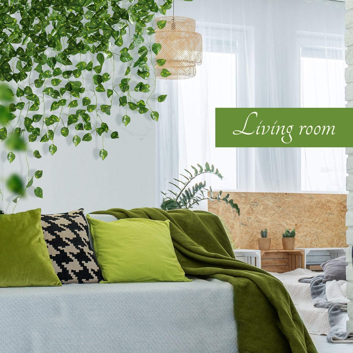 12-Pack: 78Ft. Silk Artificial Ivy Vines Leaf