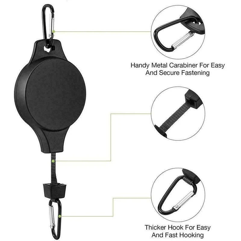 2-Piece: Telescopic Lifting Hooks for Garden Pots