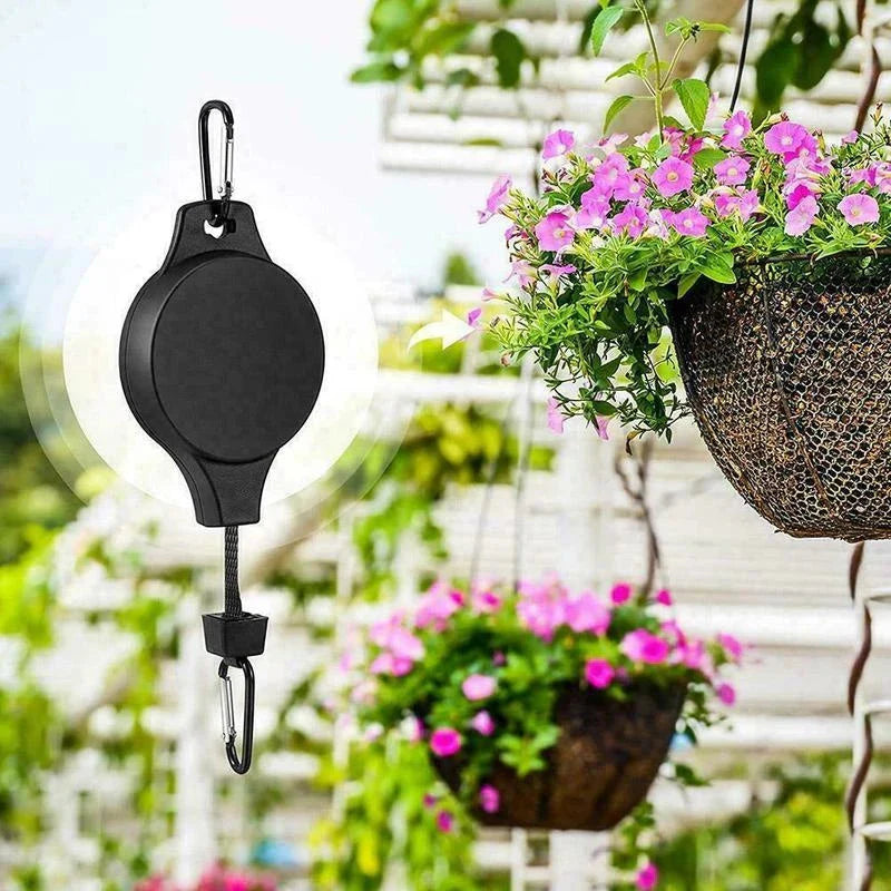 2-Piece: Telescopic Lifting Hooks for Garden Pots