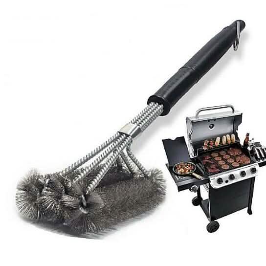 Grill Brush Stainless Steel Scrubber BBQ Cleaning Tool