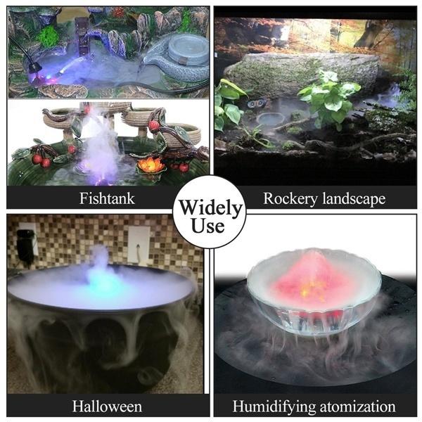 Ultrasonic Humidifier Mist Maker Fogger with 12 LED